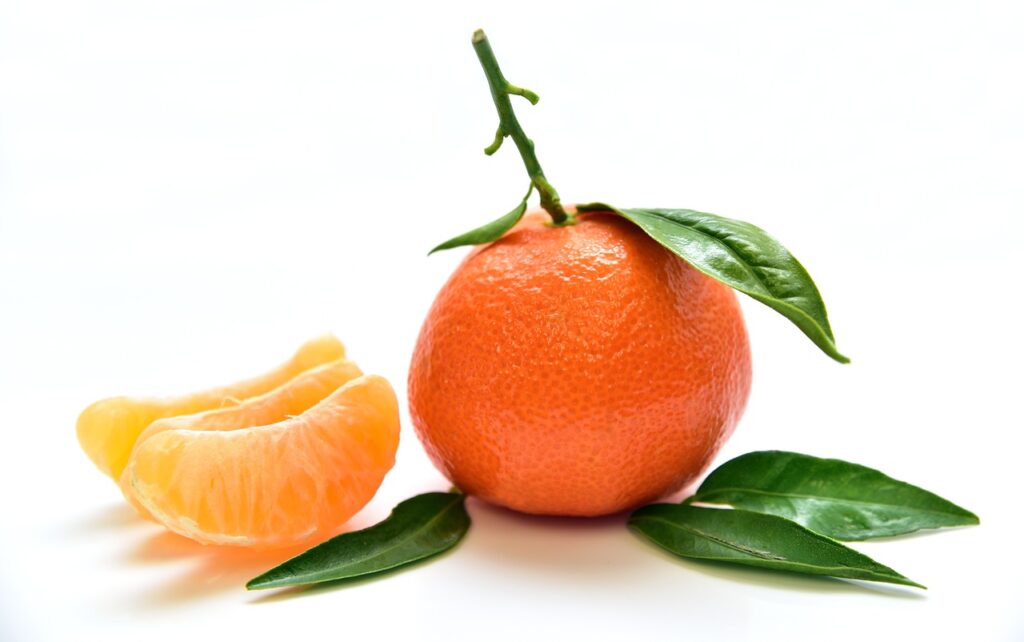 tangerine, fruit, food